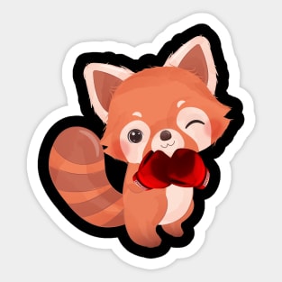 Red panda My Animal Spirit-Red panda Boxing - Funny Red Panda Lover Red pandas Essentiel Sticker